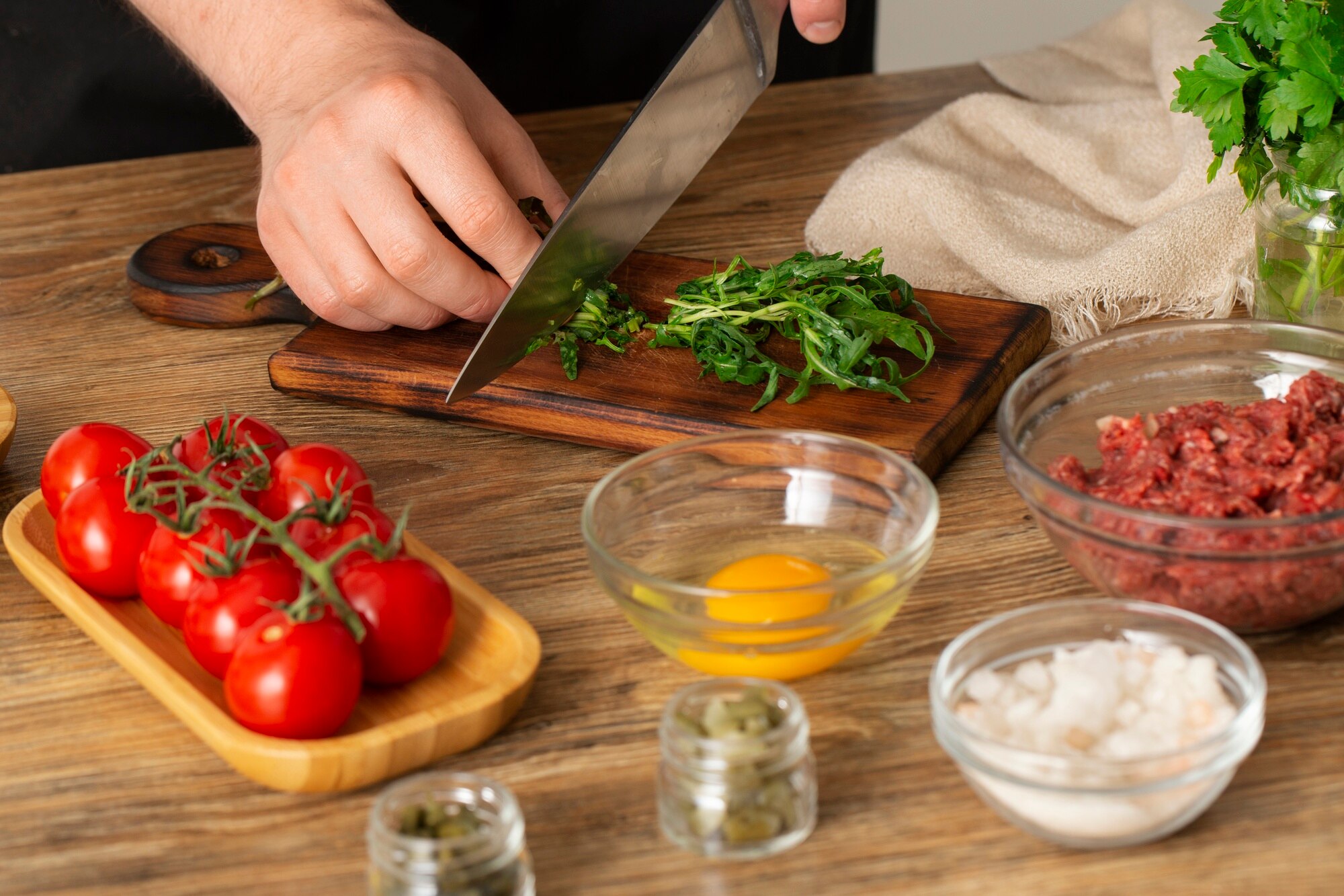 Preparación de ingredientes